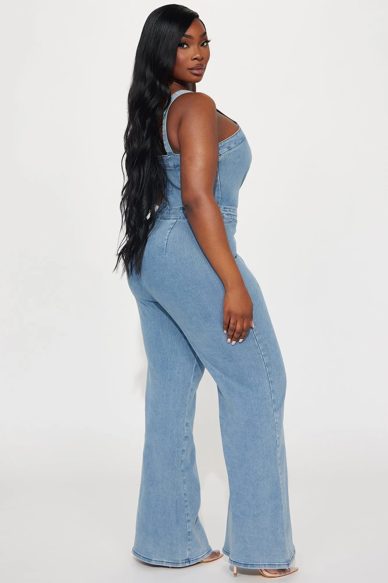 Atlanta Denim Jumpsuit - Light Wash