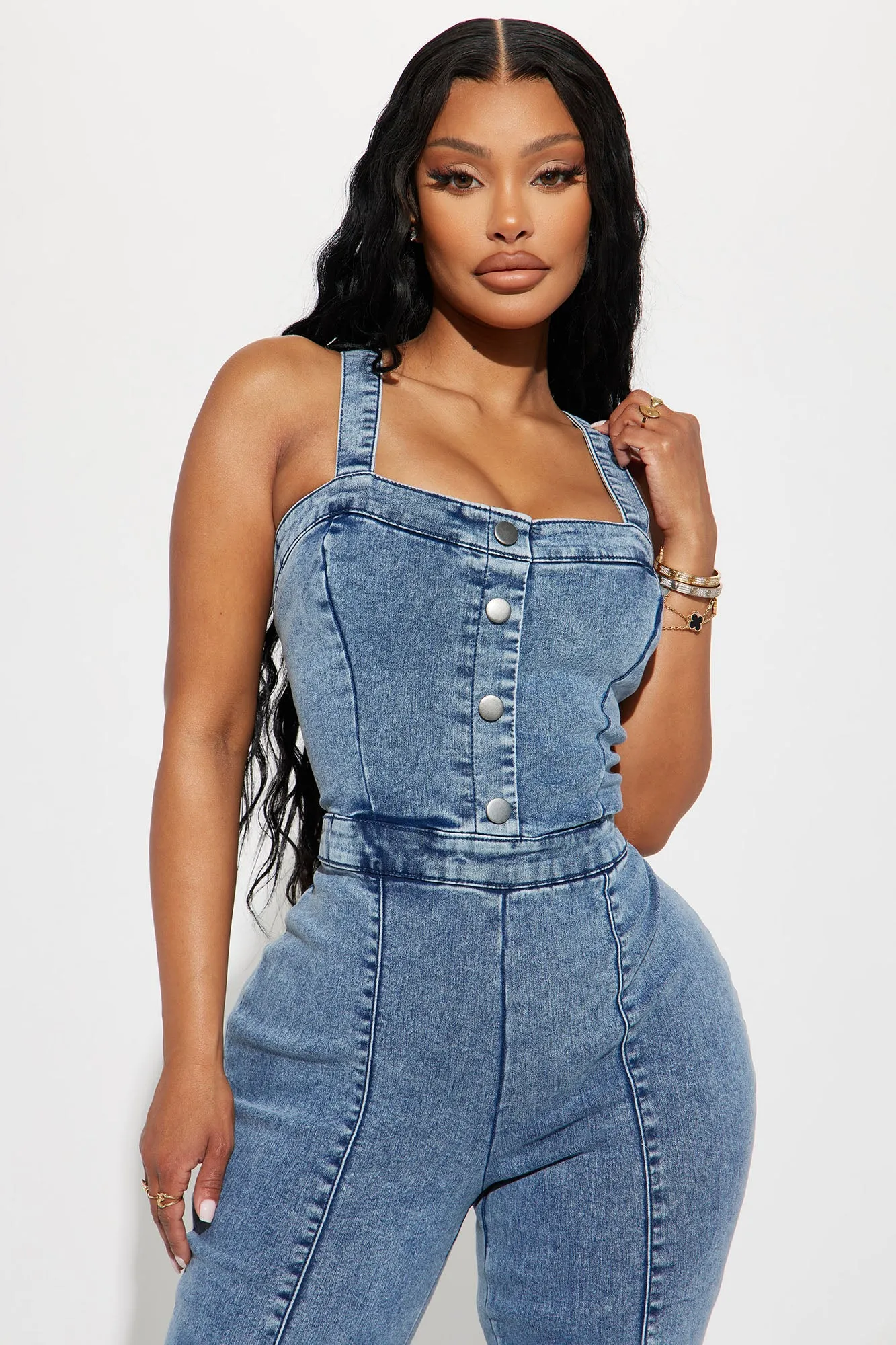 Atlanta Denim Jumpsuit - Light Wash