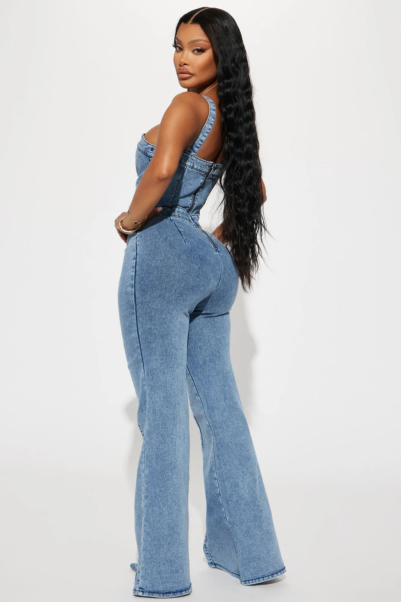 Atlanta Denim Jumpsuit - Light Wash