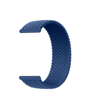 Atlantic Blue Braided Solo Loop WatchBand for Samsung/OnePlus/Fitbit Smartwatches (20mm)