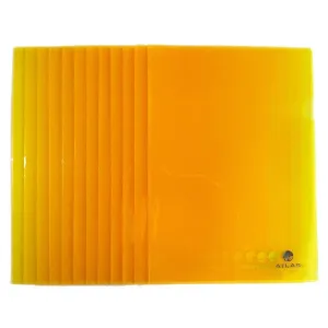 Atlas Clear Folder PP F/S Yellow