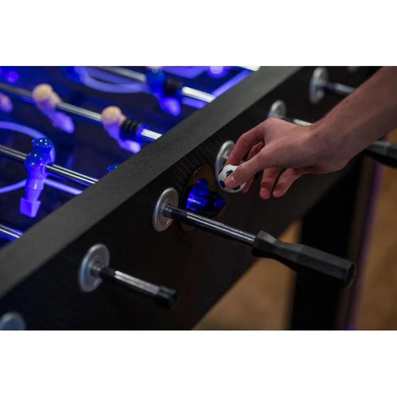 Atomic Azure LED Light Up Foosball Table