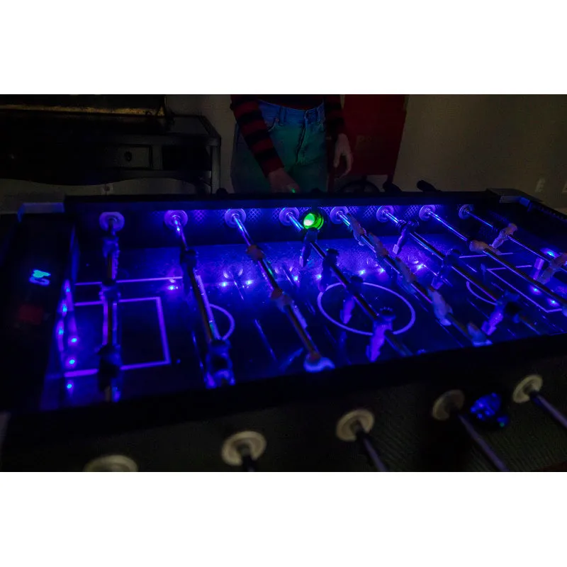 Atomic Azure LED Light Up Foosball Table