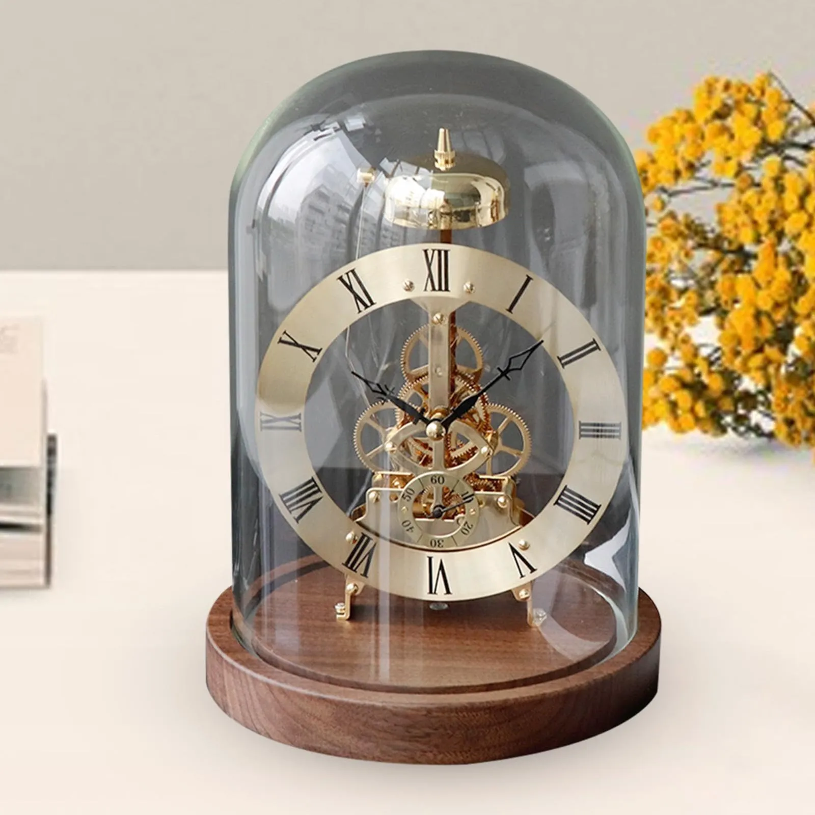 ATORSE® Moving Gear Clock Crafts Unique Clock Movement for Study Bedroom Living Room