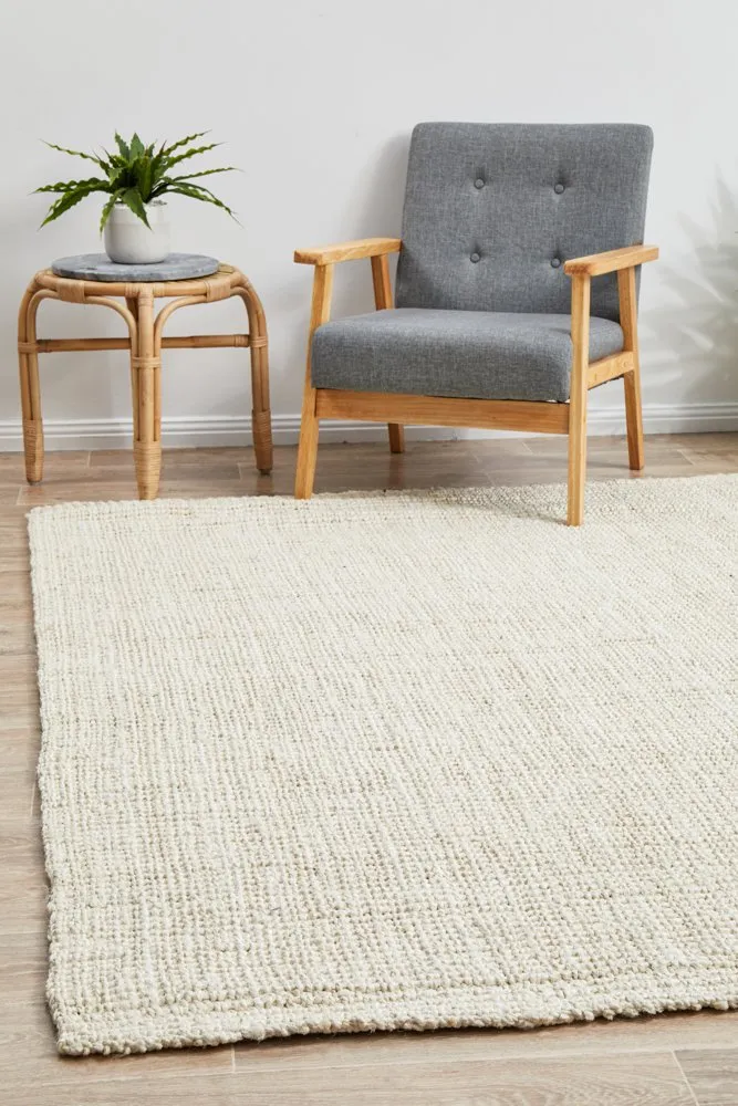 Atrium Barker Rug (Bleach) by Rug Culture