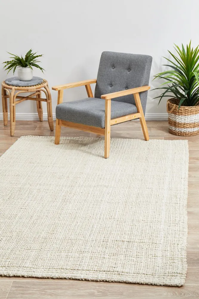 Atrium Barker Rug (Bleach) by Rug Culture