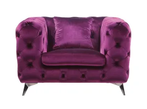 Atronia Purple Fabric Chair