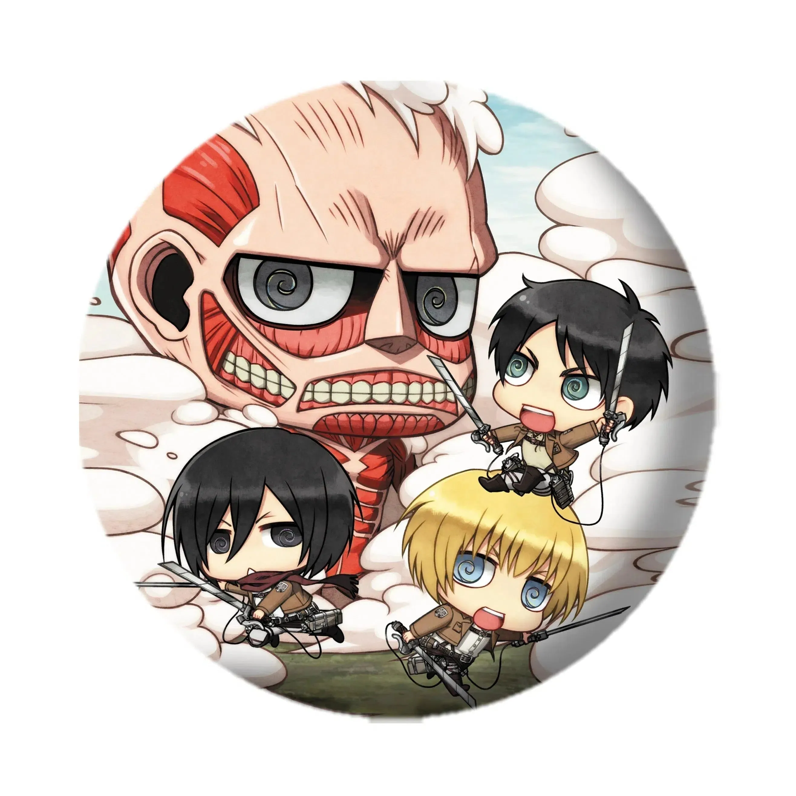 Attack on Titan [Season 1] - Chibi Characters & Titans Pin Badge Pack - ABYstyle