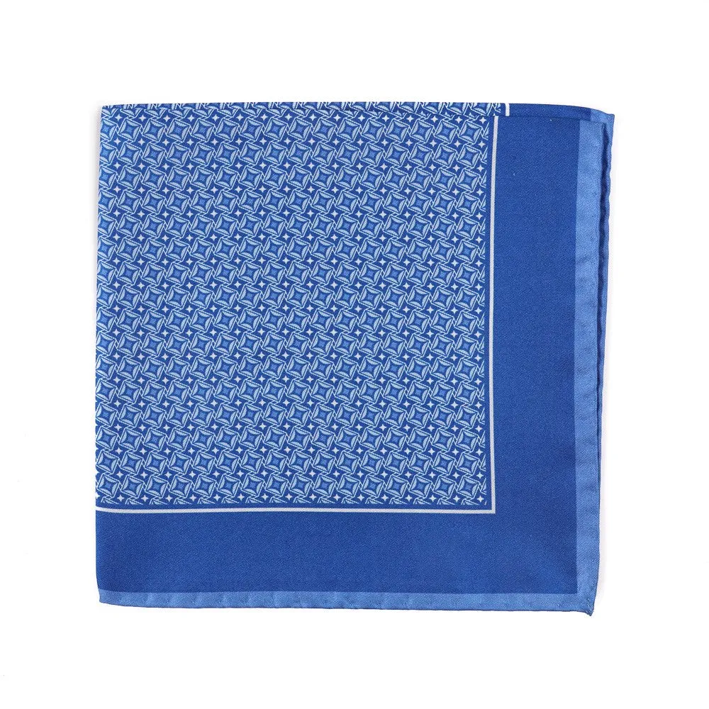 Attolini Jacquard Print Silk Pocket Square