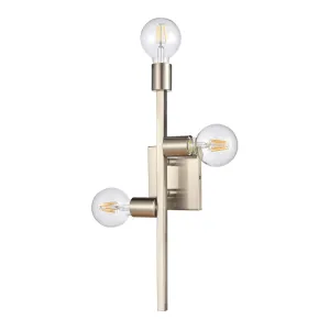 Attune 19" 3 Light Sconce in Satin Nickel