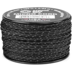 Atwood Rope Reflective Cord - 100 LB Mirco Cord - 1.18MM X 125 FT Spool