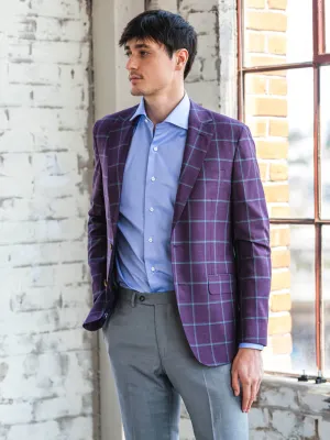 Aubergine Check Sport Coat