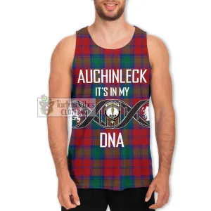 Auchinleck (Affleck) Tartan Men's Tank Top with Family Crest DNA In Me Style