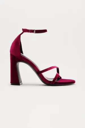 Auden Heeled Sandals - Burgundy