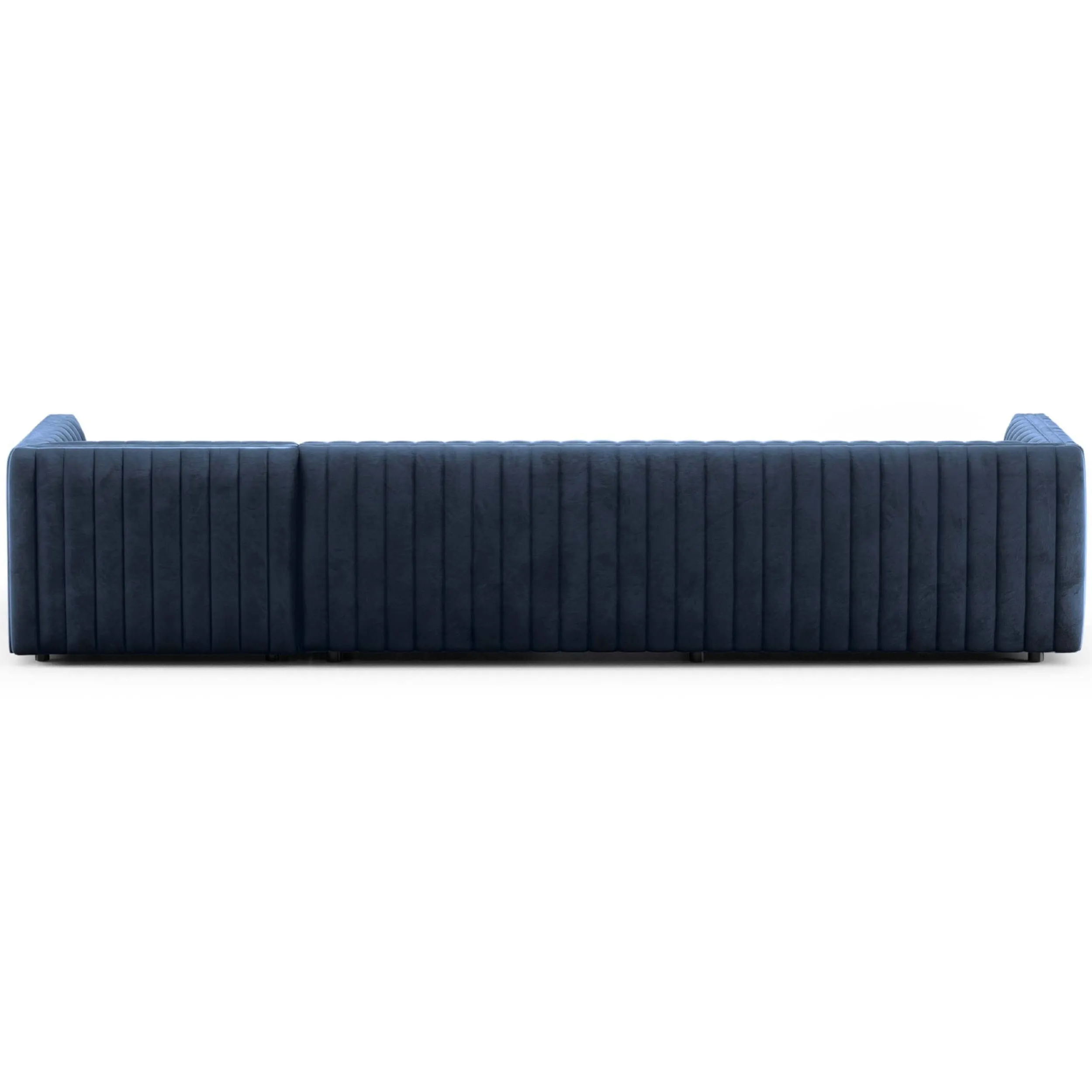 Augustine 2 Piece 126" Sectional, Sapphire Navy