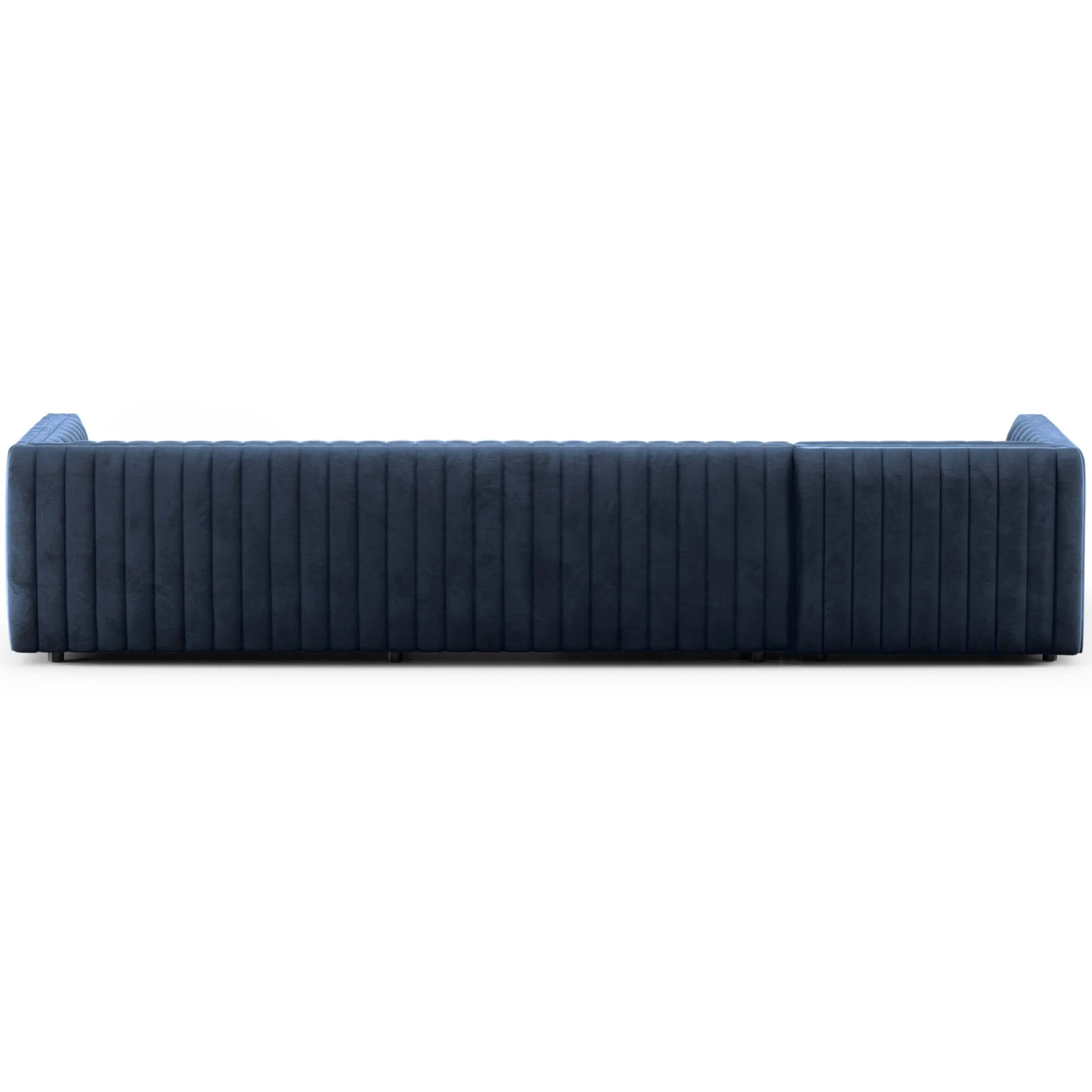 Augustine 2 Piece 126" Sectional, Sapphire Navy