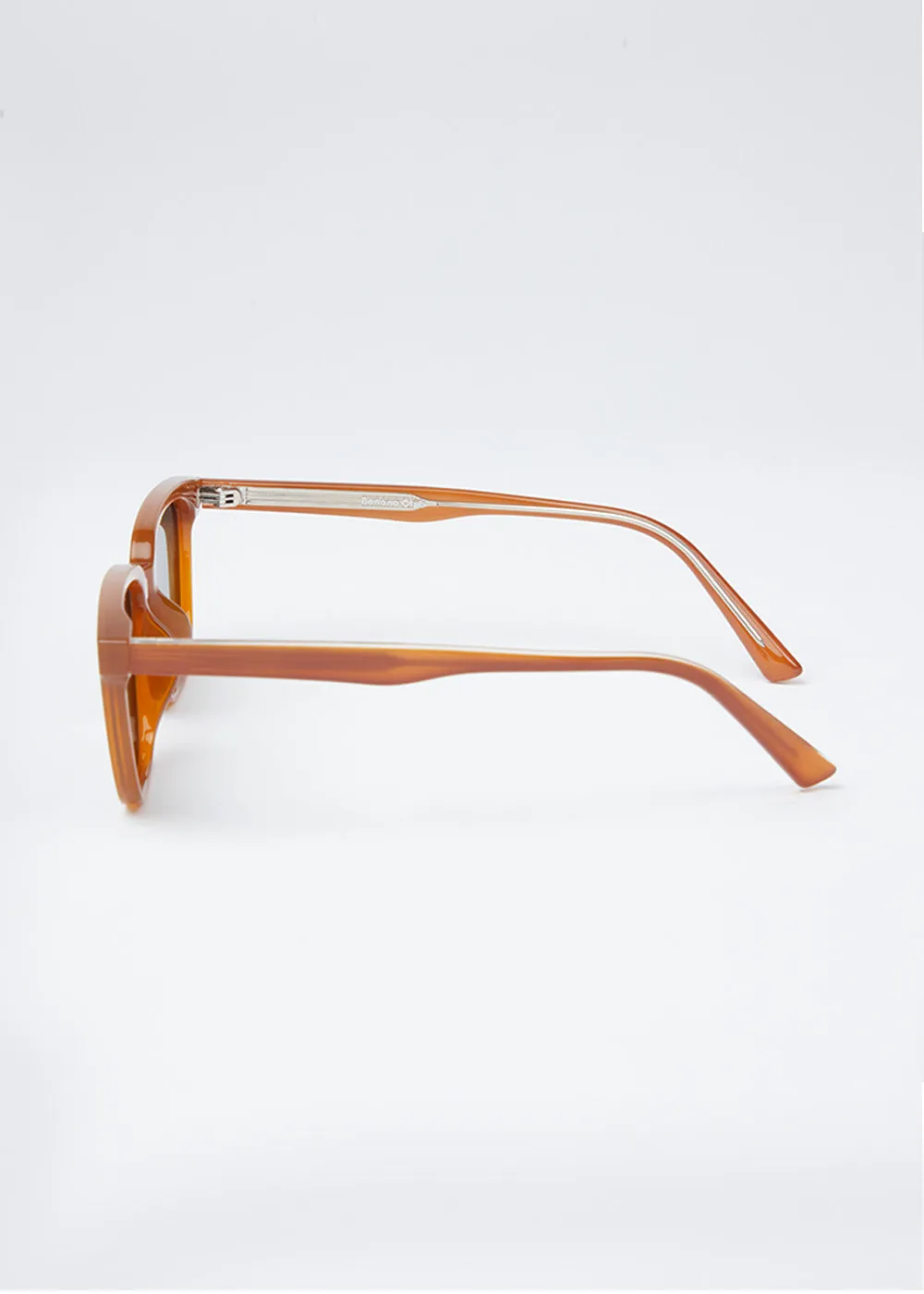 Aura Brown Unisex Square Sunglasses