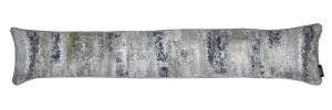 Aura Grey Natural Printed Velvet Draught Excluder