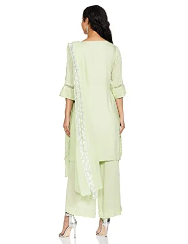 Aurelia Women's Rayon Salwar Suit Set (19FED10112-600621_T-Green_X-Large)