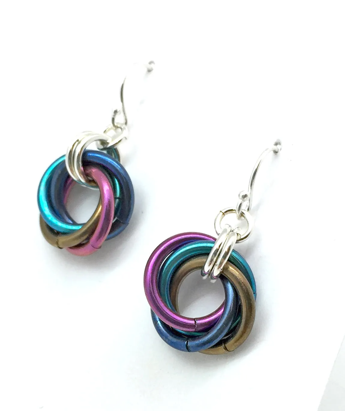 Aurora Mobius Niobium Infinity Earrings