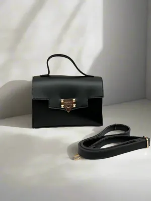 Aurum Chic Crossbody Bag “Jet Black