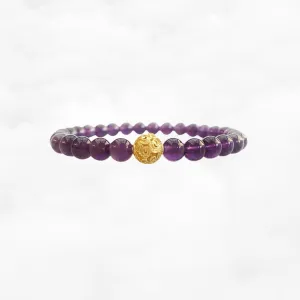 Auspicious Beaded Amethyst Bracelet