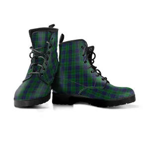 Austin Tartan Leather Boots