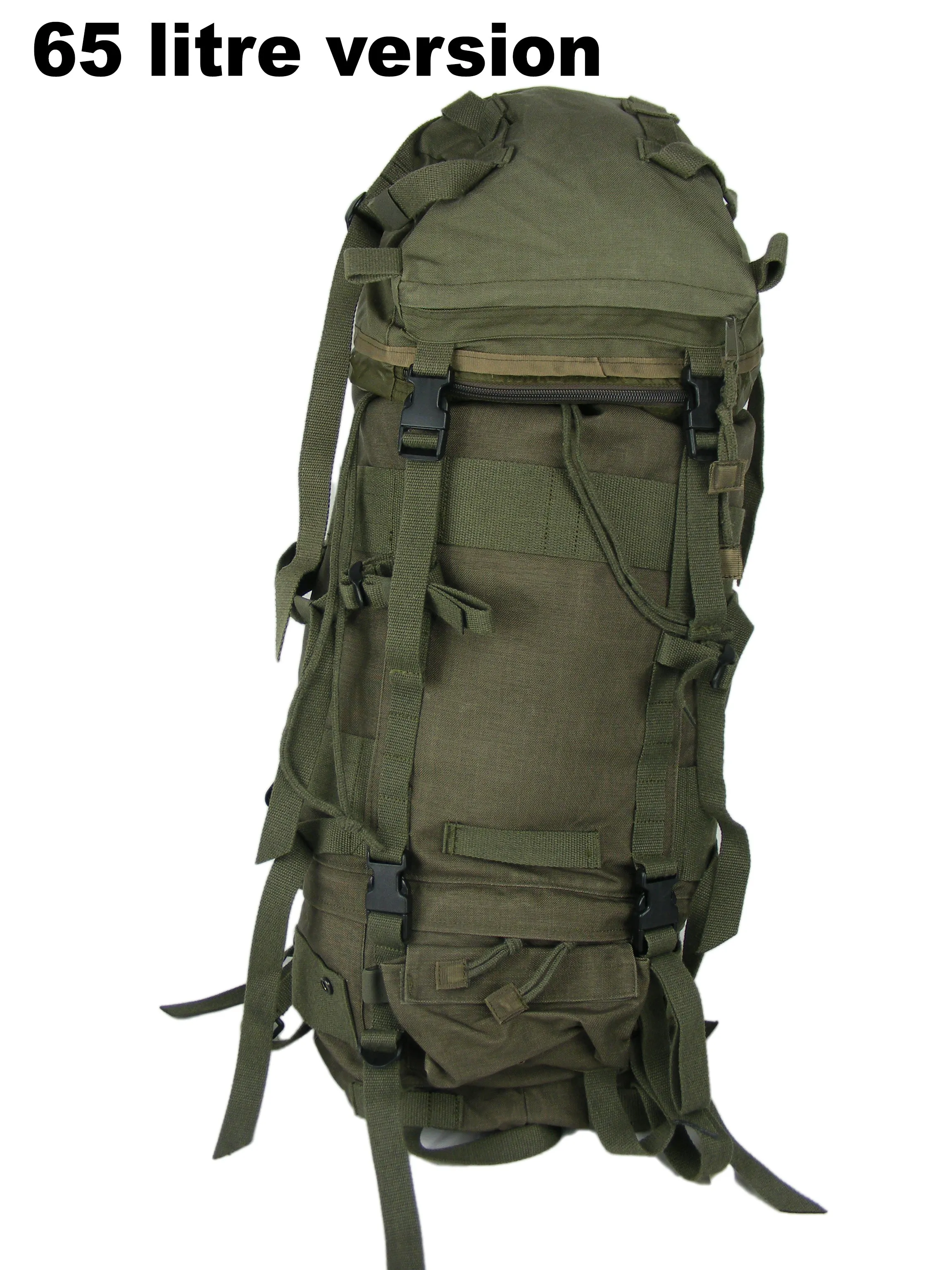 Austrian Alpine Olive Green Military Rucksack - Urban Rock or Redo 65 litre