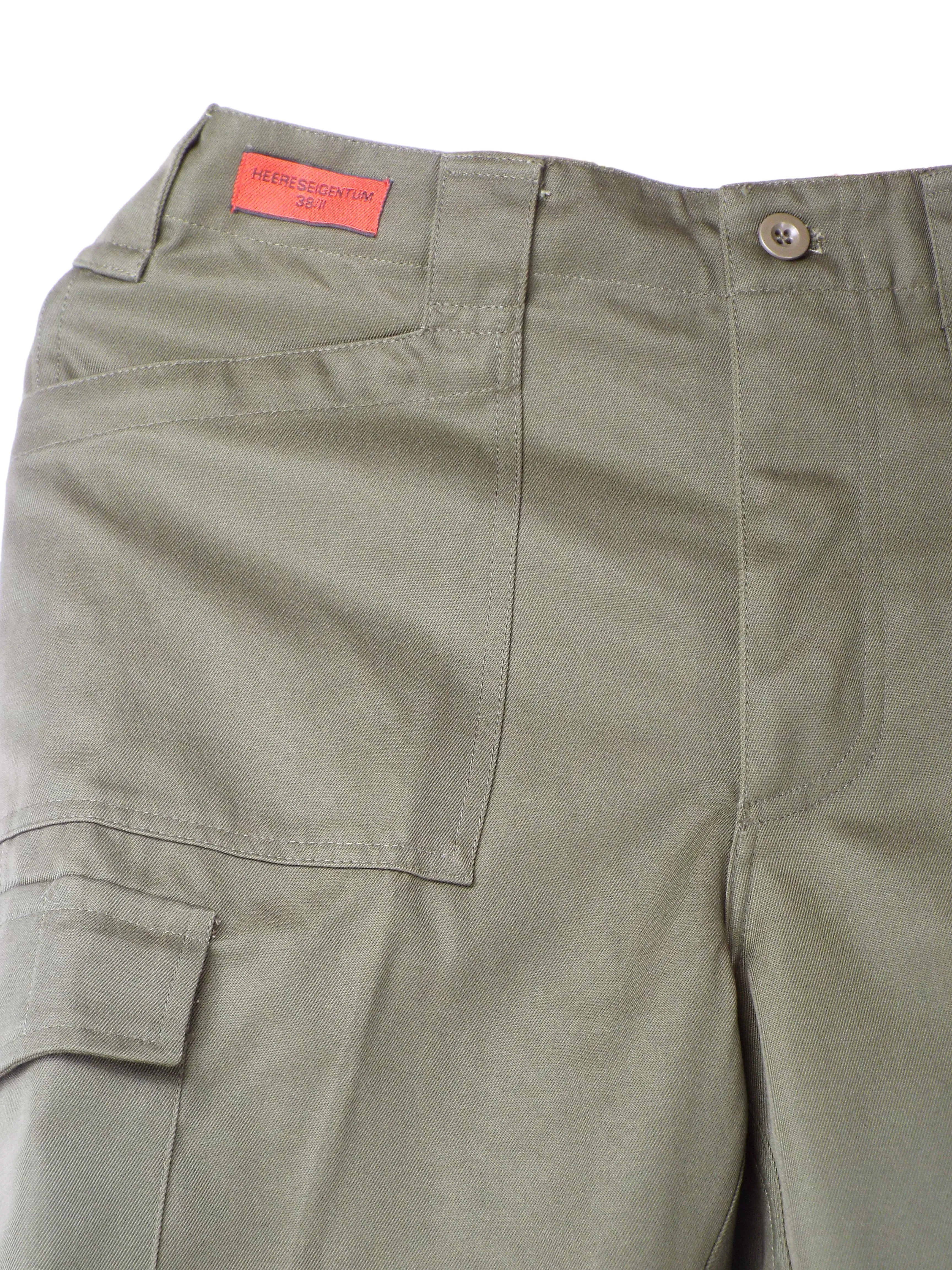 Austrian Women's Olive Green Combat Trousers - button fly - Super Grade