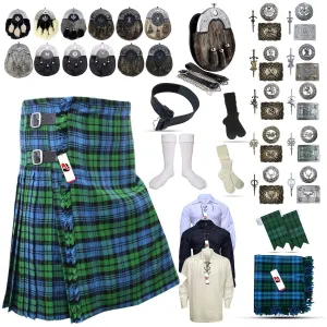 Authentic Ancient Campbell Tartan Kilt - Scottish Tradition