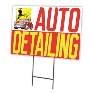 Auto Detailing Full Color Double Sided Sidewalk Signs