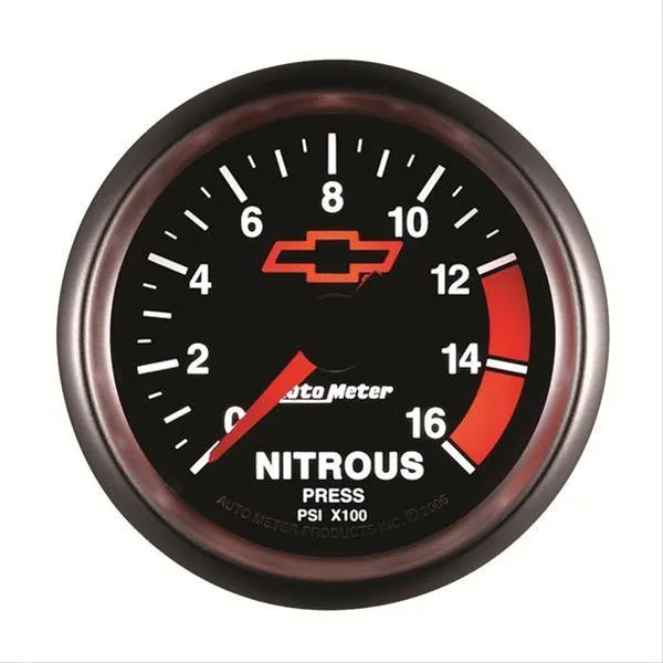 AutoMeter Sport-Comp II Chevy Red Bowtie Analog Gauges 3674-00406