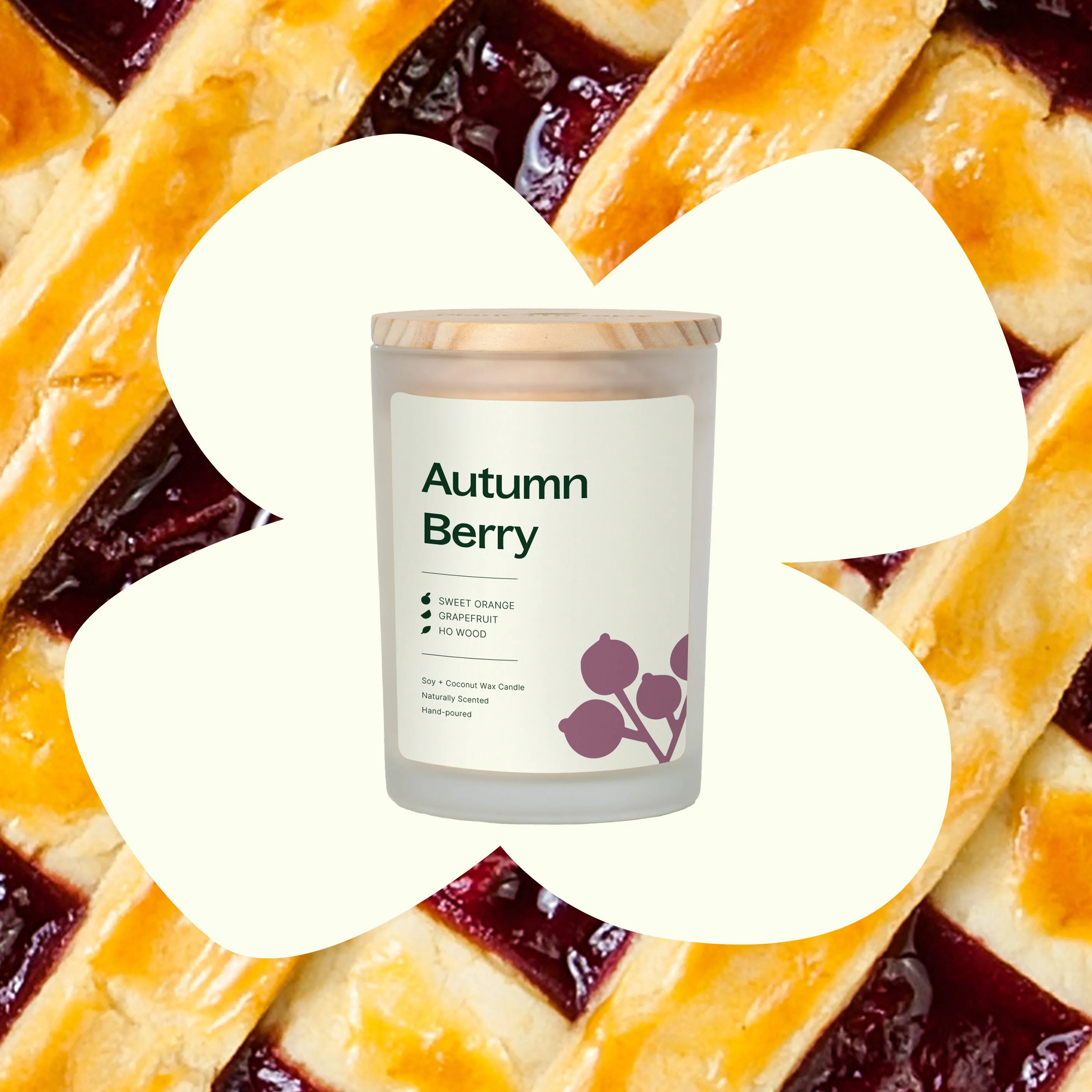 Autumn Berry Naturally Scented Candle