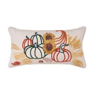 Autumn Botanical Cornucopia Pillow