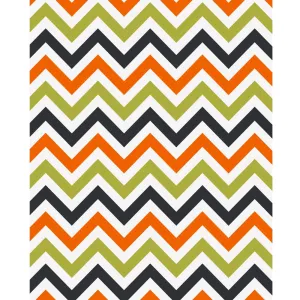 Autumn Chevron Printed Backdrop