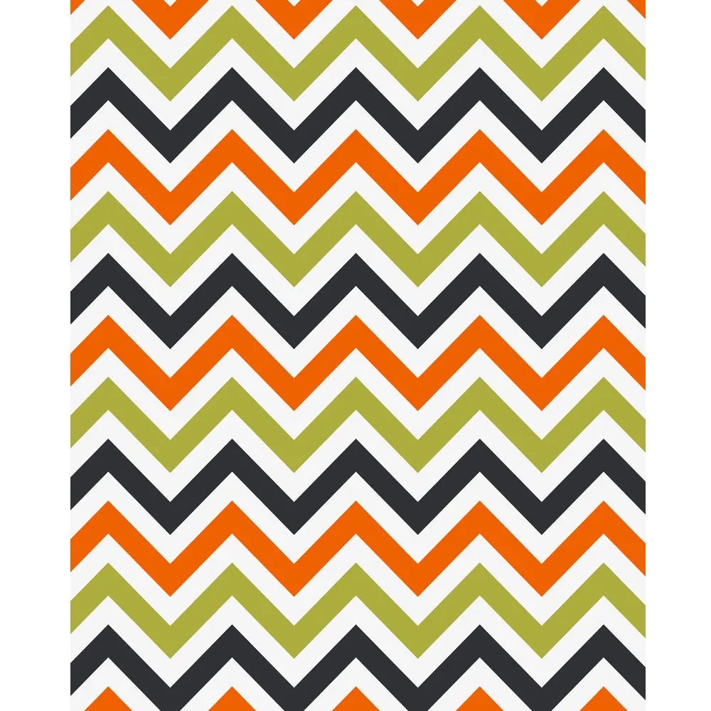 Autumn Chevron Printed Backdrop