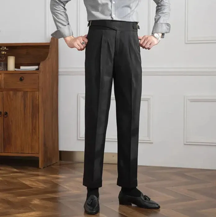 Autumn italian high-waist trousers