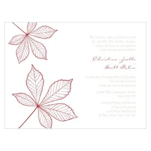 Autumn Leaf Invitation