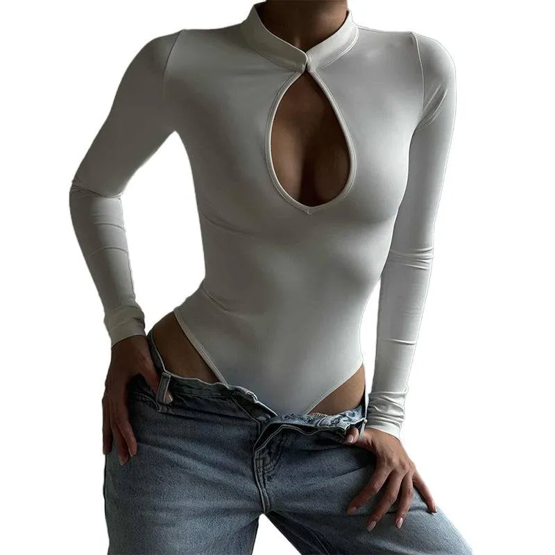 Autumn Long Sleeve Cut Out Bodysuit