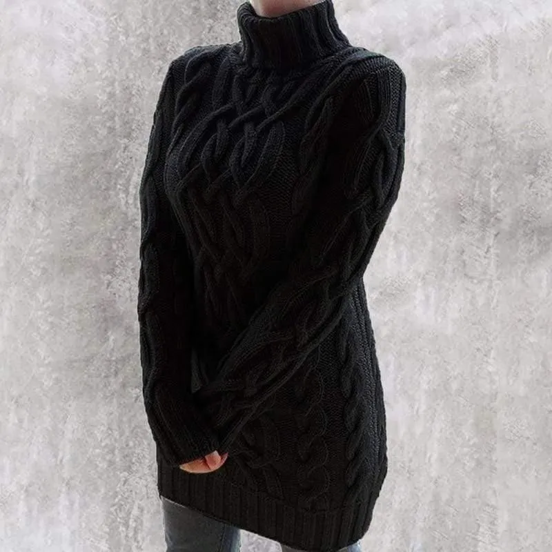 Autumn Turtleneck Women Dress