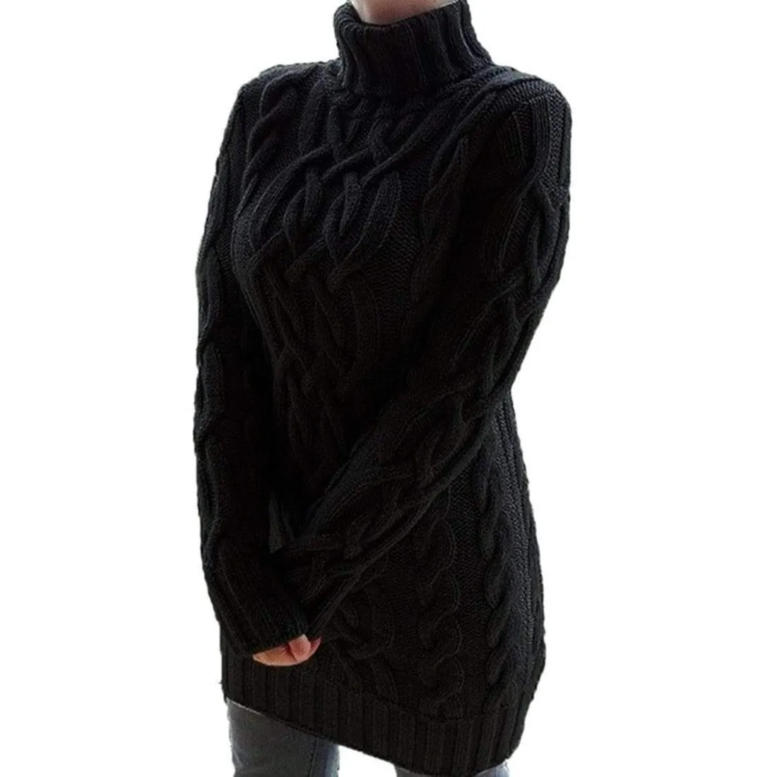 Autumn Turtleneck Women Dress