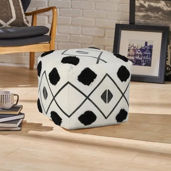 Avant-garde 03461BLK Black Pouf