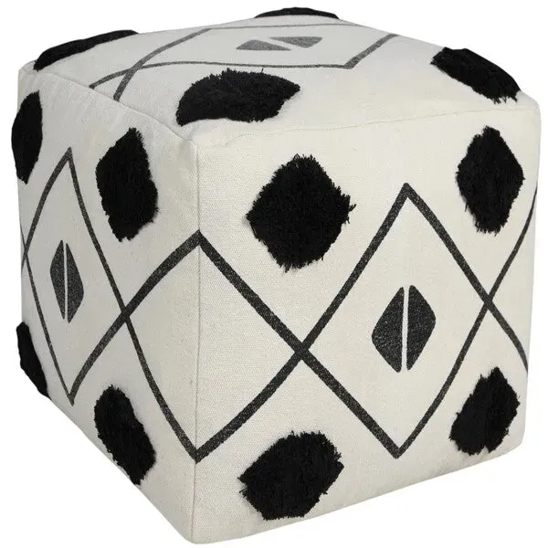 Avant-garde 03461BLK Black Pouf