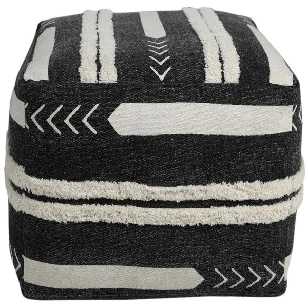 Avant-garde 34060BLK Black Pouf