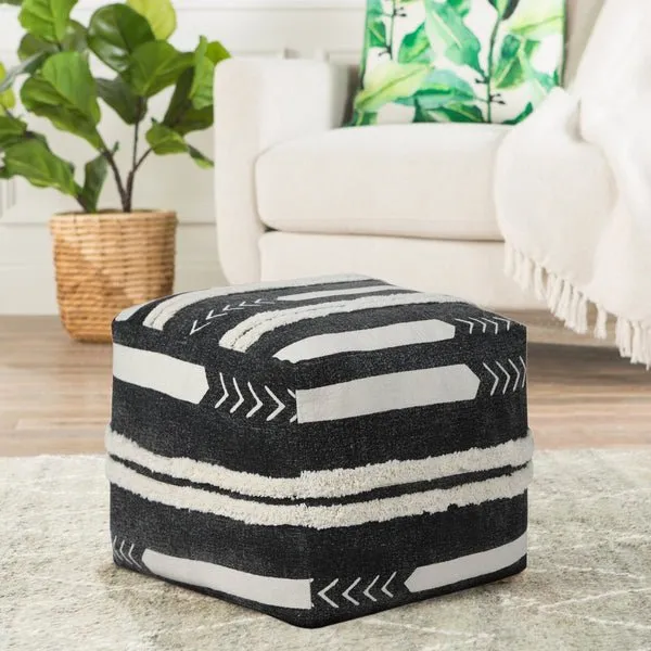 Avant-garde 34060BLK Black Pouf