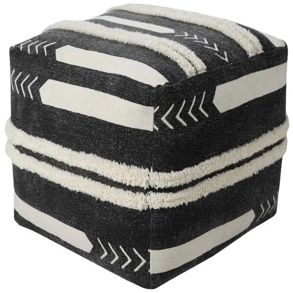 Avant-garde 34060BLK Black Pouf