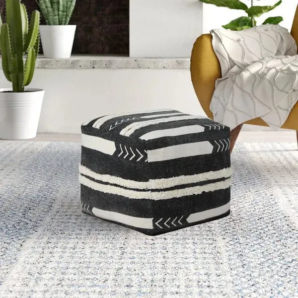 Avant-garde 34060BLK Black Pouf