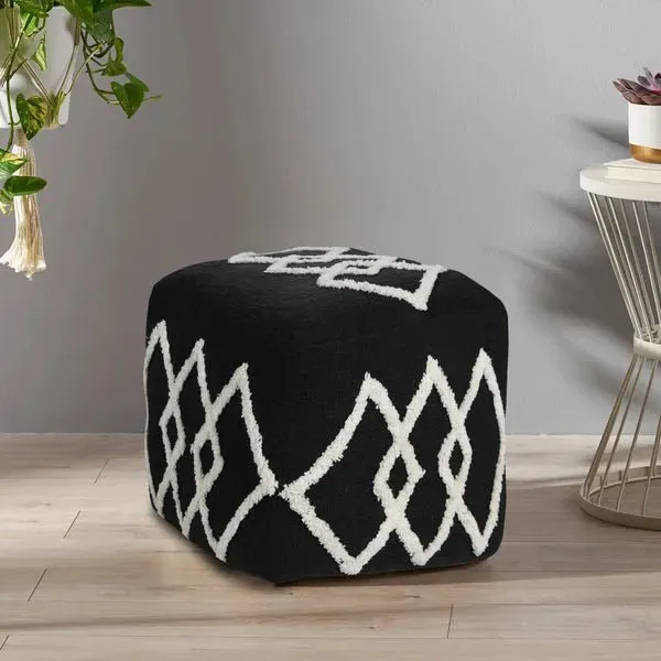 Avant-garde 34066BLK Black Pouf