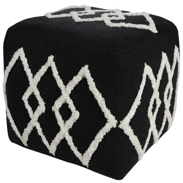 Avant-garde 34066BLK Black Pouf