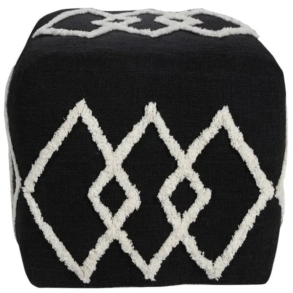 Avant-garde 34066BLK Black Pouf